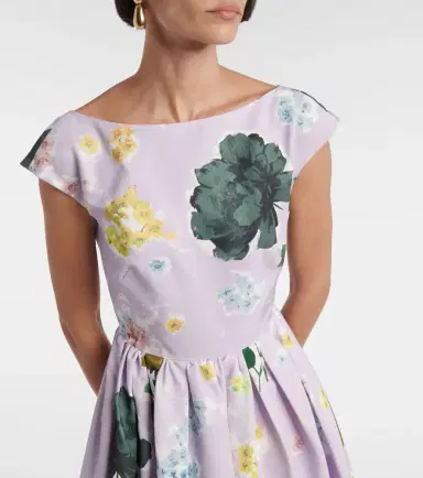 Erdem Floral cotton-blend faille midi dress | Thumbnail 4 Erdem Floral cotton-blend faille midi dress | Thumbnail 4