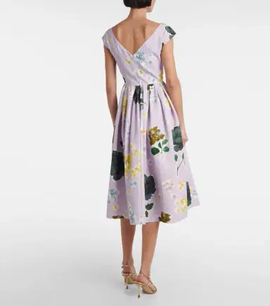 Erdem Floral cotton-blend faille midi dress | Thumbnail 5 Erdem Floral cotton-blend faille midi dress | Thumbnail 5