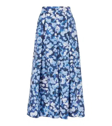 Erdem Floral pleated cotton midi skirt | Thumbnail 1 Erdem Floral pleated cotton midi skirt | Thumbnail 1