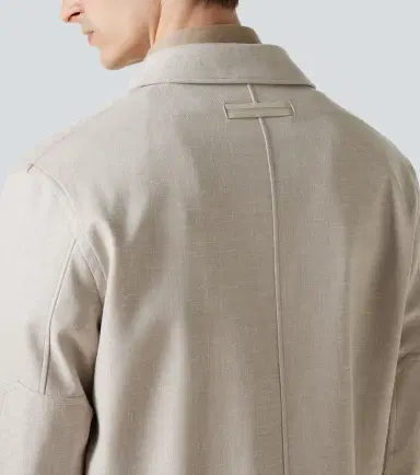 Zegna Linen, wool, and silk-blend overshirt | Thumbnail 2 Zegna Linen, wool, and silk-blend overshirt | Thumbnail 2