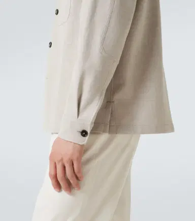 Zegna Linen, wool, and silk-blend overshirt | Thumbnail 3 Zegna Linen, wool, and silk-blend overshirt | Thumbnail 3