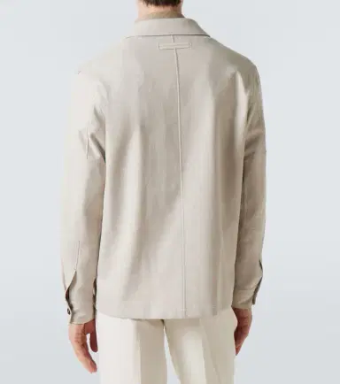 Zegna Linen, wool, and silk-blend overshirt | Thumbnail 7 Zegna Linen, wool, and silk-blend overshirt | Thumbnail 7