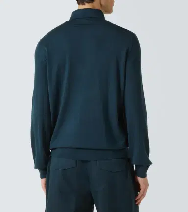 Zegna Cashmere and silk polo shirt | Thumbnail 3 Zegna Cashmere and silk polo shirt | Thumbnail 3