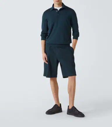 Zegna Cashmere and silk polo shirt | Thumbnail 4 Zegna Cashmere and silk polo shirt | Thumbnail 4