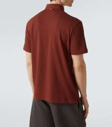 Zegna Cotton piqué polo shirt | Thumbnail 4 Zegna Cotton piqué polo shirt | Thumbnail 4