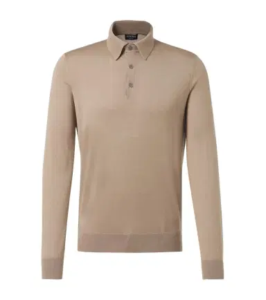Zegna Cashmere and silk polo sweater | Thumbnail 1 Zegna Cashmere and silk polo sweater | Thumbnail 1
