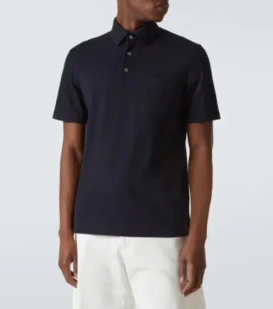 Zegna Logo cotton polo shirt | Thumbnail 5 Zegna Logo cotton polo shirt | Thumbnail 5