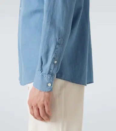 Zegna Cotton and linen denim shirt | Thumbnail 3 Zegna Cotton and linen denim shirt | Thumbnail 3