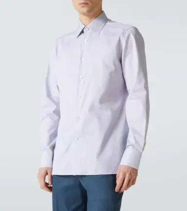 Zegna Striped cotton shirt | Thumbnail 4 Zegna Striped cotton shirt | Thumbnail 4