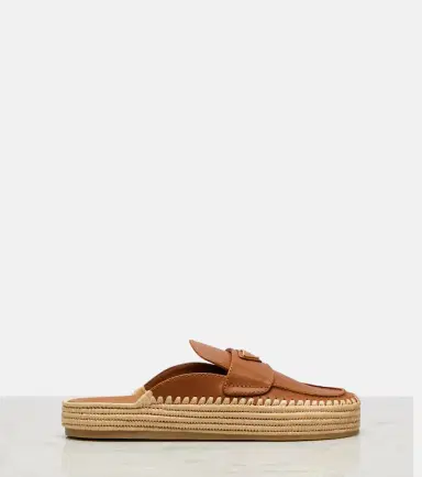Prada Leather espadrille mules | Thumbnail 2 Prada Leather espadrille mules | Thumbnail 2