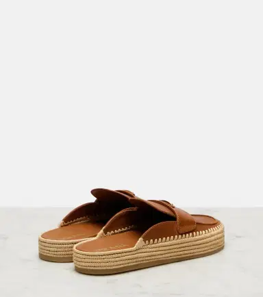Prada Leather espadrille mules | Thumbnail 4 Prada Leather espadrille mules | Thumbnail 4