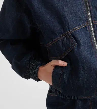 Magda Butrym Oversized denim bomber jacket | Thumbnail 2 Magda Butrym Oversized denim bomber jacket | Thumbnail 2