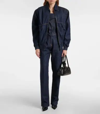 Magda Butrym Oversized denim bomber jacket | Thumbnail 4 Magda Butrym Oversized denim bomber jacket | Thumbnail 4