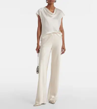 Vince High-rise satin wide-leg pants | Thumbnail 2 Vince High-rise satin wide-leg pants | Thumbnail 2