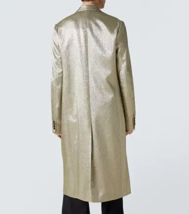 Dries Van Noten Double-breasted lamé coat | Thumbnail 5 Dries Van Noten Double-breasted lamé coat | Thumbnail 5