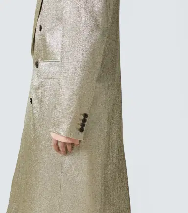 Dries Van Noten Double-breasted lamé coat | Thumbnail 6 Dries Van Noten Double-breasted lamé coat | Thumbnail 6