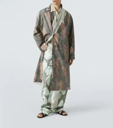 Dries Van Noten Printed double-breasted cotton coat | Thumbnail 2 Dries Van Noten Printed double-breasted cotton coat | Thumbnail 2
