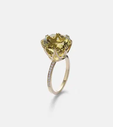 Ileana Makri 18kt gold ring with topaz and diamonds | Thumbnail 2 Ileana Makri 18kt gold ring with topaz and diamonds | Thumbnail 2
