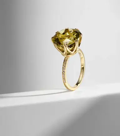 Ileana Makri 18kt gold ring with topaz and diamonds | Thumbnail 5 Ileana Makri 18kt gold ring with topaz and diamonds | Thumbnail 5