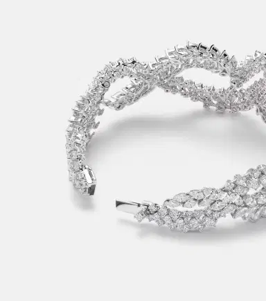 YEPREM Y-Couture 18kt white gold bracelet with diamonds | Thumbnail 4 YEPREM Y-Couture 18kt white gold bracelet with diamonds | Thumbnail 4