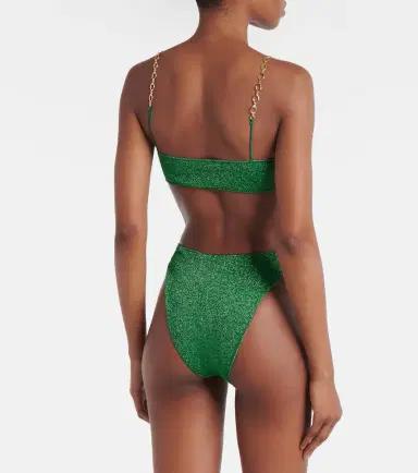Oséree Oséree Lumière O Chain lamé bikini | Thumbnail 5 Oséree Oséree Lumière O Chain lamé bikini | Thumbnail 5