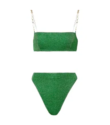 Oséree Oséree Lumière O Chain lamé bikini | Thumbnail 1 Oséree Oséree Lumière O Chain lamé bikini | Thumbnail 1