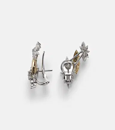 Yeprem Golden Strada 18kt yellow and white gold earrings with diamonds | Thumbnail 2 Yeprem Golden Strada 18kt yellow and white gold earrings with diamonds | Thumbnail 2