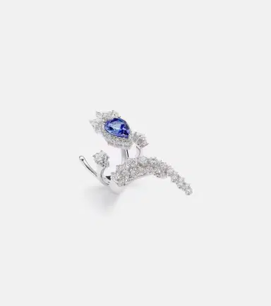 Yeprem Reign Supreme 18kt white gold ring with diamonds and tanzanite | Thumbnail 2 Yeprem Reign Supreme 18kt white gold ring with diamonds and tanzanite | Thumbnail 2