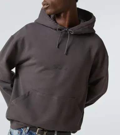 Saint Laurent Logo cotton hoodie | Thumbnail 3 Saint Laurent Logo cotton hoodie | Thumbnail 3