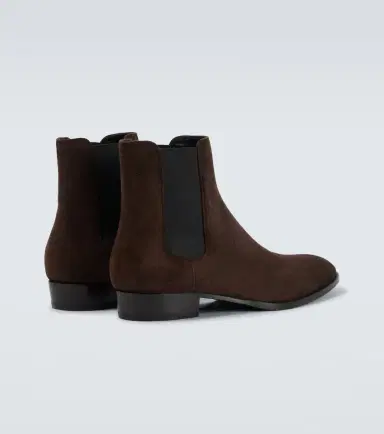 Saint Laurent Wyatt suede Chelsea boots | Thumbnail 2 Saint Laurent Wyatt suede Chelsea boots | Thumbnail 2