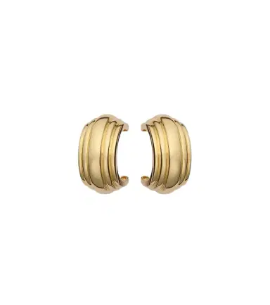 STONE AND STRAND Serge 10kt gold hoop earrings | Thumbnail 1 STONE AND STRAND Serge 10kt gold hoop earrings | Thumbnail 1