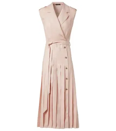 Loro Piana Bryce pleated linen midi dress | Thumbnail 1 Loro Piana Bryce pleated linen midi dress | Thumbnail 1