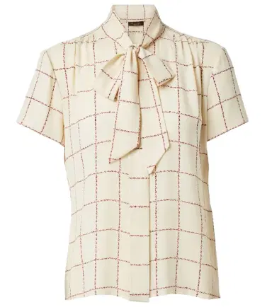 Loro Piana Febe checked silk blouse | Thumbnail 1 Loro Piana Febe checked silk blouse | Thumbnail 1