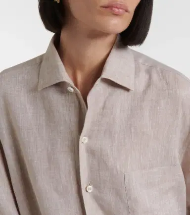 Loro Piana Lora linen shirt dress | Thumbnail 2 Loro Piana Lora linen shirt dress | Thumbnail 2