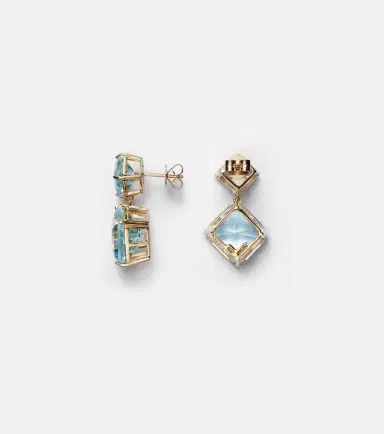 Mateo 14kt gold drop earrings with topazes | Thumbnail 5 Mateo 14kt gold drop earrings with topazes | Thumbnail 5