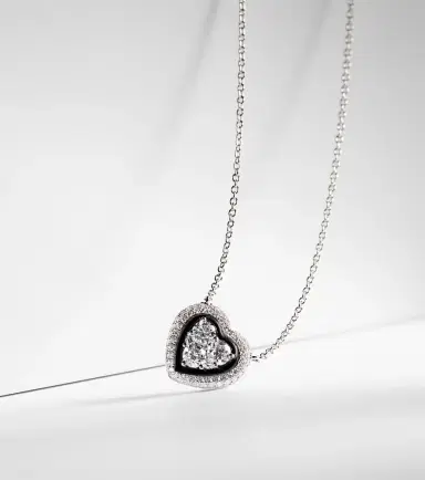 Kamyen Heart 18kt white gold pendant necklace with diamonds | Thumbnail 5 Kamyen Heart 18kt white gold pendant necklace with diamonds | Thumbnail 5