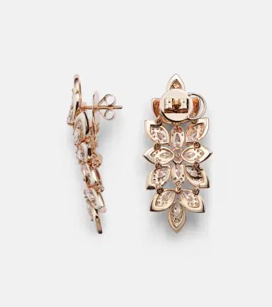 Kamyen Lotus 18kt rose gold earrings with diamonds | Thumbnail 2 Kamyen Lotus 18kt rose gold earrings with diamonds | Thumbnail 2