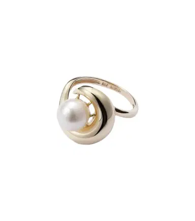Mateo Pearl Curl 14kt gold ring with freshwater pearl | Thumbnail 1 Mateo Pearl Curl 14kt gold ring with freshwater pearl | Thumbnail 1