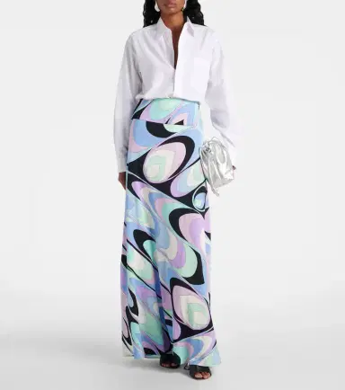 Pucci Jersey satin maxi skirt | Thumbnail 2 Pucci Jersey satin maxi skirt | Thumbnail 2