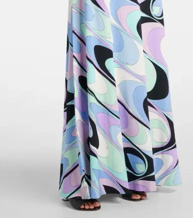 Pucci Jersey satin maxi skirt | Thumbnail 3 Pucci Jersey satin maxi skirt | Thumbnail 3