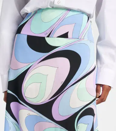 Pucci Jersey satin maxi skirt | Thumbnail 4 Pucci Jersey satin maxi skirt | Thumbnail 4