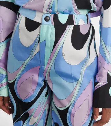 Pucci Printed silk twill wide-leg pants | Thumbnail 2 Pucci Printed silk twill wide-leg pants | Thumbnail 2