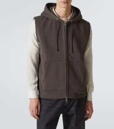 Our Legacy Motor cotton jersey zip-up vest | Thumbnail 3 Our Legacy Motor cotton jersey zip-up vest | Thumbnail 3