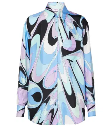 Pucci Printed silk twill pajama shirt | Thumbnail 1 Pucci Printed silk twill pajama shirt | Thumbnail 1