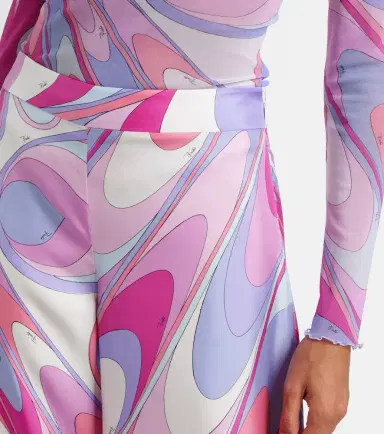 Pucci Iride silk twill wide-leg pants | Thumbnail 5 Pucci Iride silk twill wide-leg pants | Thumbnail 5