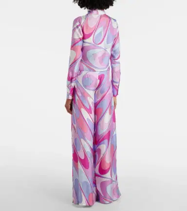 Pucci Printed cropped silk twill shirt | Thumbnail 6 Pucci Printed cropped silk twill shirt | Thumbnail 6