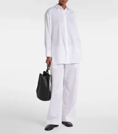Leset Yoko mid-rise cotton wide-leg pants | Thumbnail 2 Leset Yoko mid-rise cotton wide-leg pants | Thumbnail 2