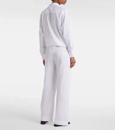 Leset Yoko mid-rise cotton wide-leg pants | Thumbnail 3 Leset Yoko mid-rise cotton wide-leg pants | Thumbnail 3