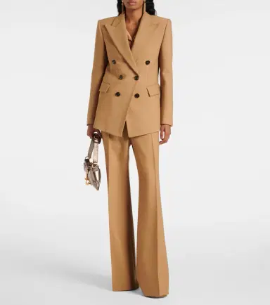 Chloé Chloé Wool grain de poudre flared pants | Thumbnail 2 Chloé Chloé Wool grain de poudre flared pants | Thumbnail 2