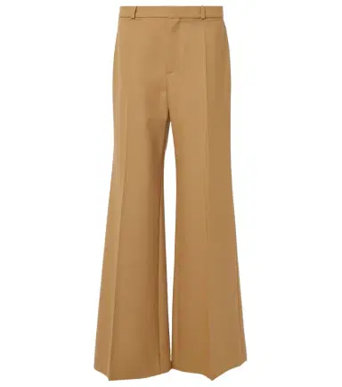 Chloé Chloé Wool grain de poudre flared pants | Thumbnail 1 Chloé Chloé Wool grain de poudre flared pants | Thumbnail 1